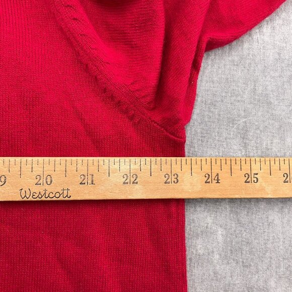 Chaps Ralph Lauren Sweater Men‎ XLarge 46 Red Crest Cotton Cashmere Classic NWT - Picture 7 of 13